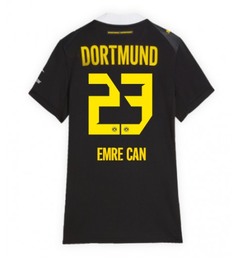 Borussia Dortmund Emre Can #23 Vieraspaita Naisten 2026-27 Lyhythihainen Borussia Dortmund Emre Can #23 Vieraspaita Naisten 2026-27 Lyhythihainen